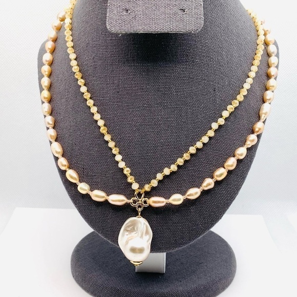 Park Lane Luna Necklace Freshwater Pearls Two Strands 18”+3” - Picture 4 of 10